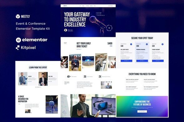 Meetly - Event & Conference Elementor Template Kit Meetly - Event & Conference Elementor Template Kit