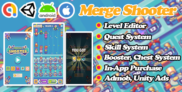 Merge Shooter - Unity Game Template Merge Shooter - Unity Game Template