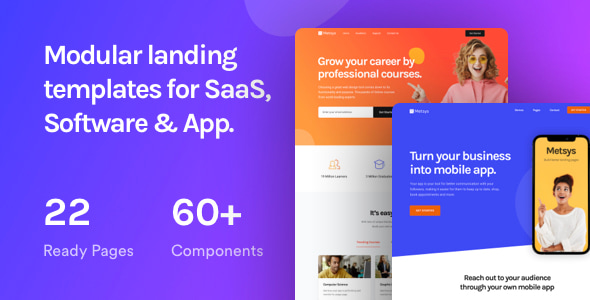 Metsys - Landing Page Template for SaaS, Startup & Agency Metsys - Landing Page Template for SaaS, Startup & Agency