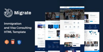 Migrate - Immigration and Visa Consulting HTML Template