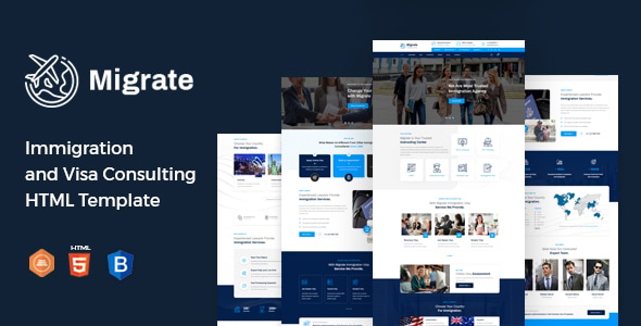 Migrate - Immigration and Visa Consulting HTML Template Migrate - Immigration and Visa Consulting HTML Template