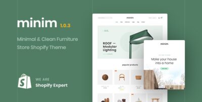 Minim - Minimal & Clean Furniture Store Shopify Theme (Mobile Friendly)