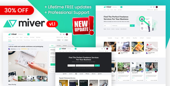 Miver - LMS & Freelance Services Marketplace for Businesses HTML Template Miver - LMS & Freelance Services Marketplace for Businesses HTML Template