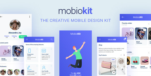 Mobiokit - HTML Mobile UI Kit Mobiokit - HTML Mobile UI Kit