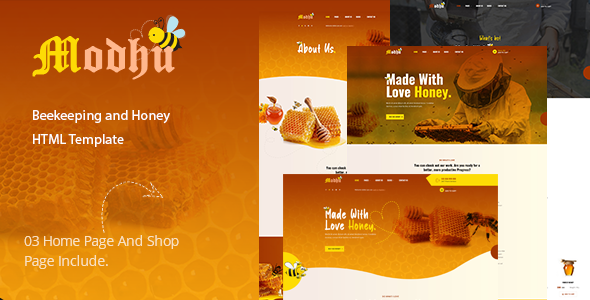 Modhu - Beekeeping and Honey HTML Template Modhu - Beekeeping and Honey HTML Template