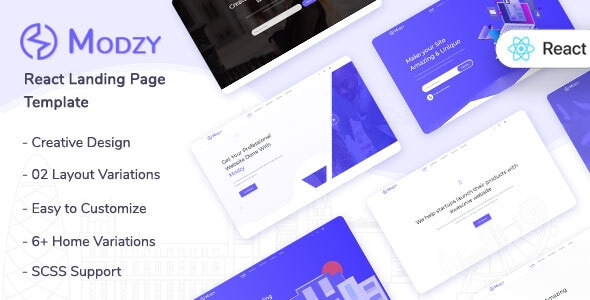 Modzy - React Landing Page Template Modzy - React Landing Page Template