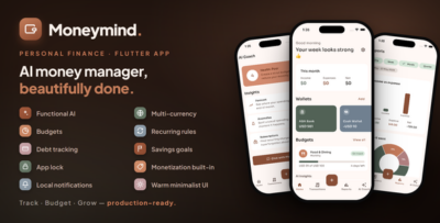 Moneymind - AI-Powered Personal Finance App (Flutter + Firebase, Real AI Coach, Receipt Scanner, Bud