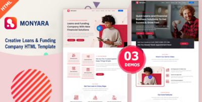 Monyara - Loans & Funding Company Template