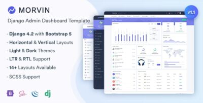 Morvin - Django Admin & Dashboard Template