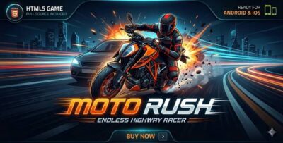 Moto Rush - Endless Highway Racer Html5 game