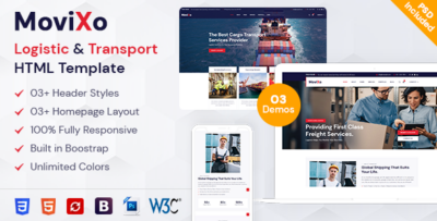 Movixo - Logistics & Transportation HTML5 Template