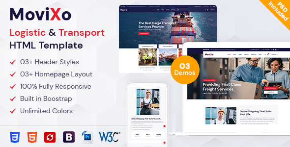 Movixo - Logistics & Transportation HTML5 Template Movixo - Logistics & Transportation HTML5 Template