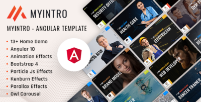 MyIntro | Resume CV Portfolio Angular Template