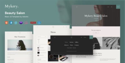 Mykery - Beauty Salon React JS Template