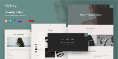 Mykery - Beauty Salon Vue JS Template