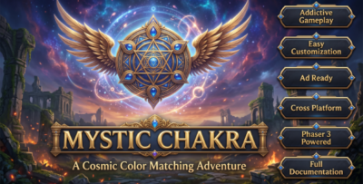 Mystic Chakra - HTML5 Arcade Tap Game (Phaser 3)