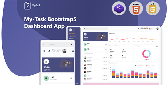 Mytask - Hr, Project Management Admin Template Mytask - Hr, Project Management Admin Template
