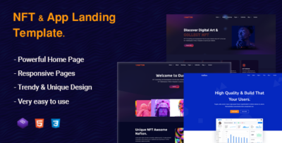 Nafton -  App Landing & NFT HTML Template