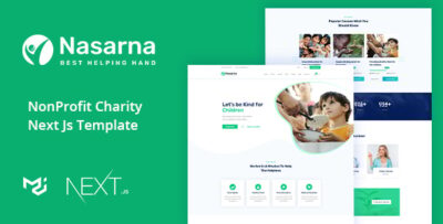 Nasarna - Charity Nonprofit Next Js Template