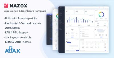 Nazox - Ajax Admin & Dashboard Template