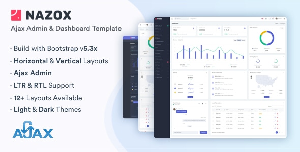 Nazox - Ajax Admin & Dashboard Template Nazox - Ajax Admin & Dashboard Template