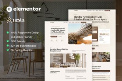 Nesto - Interior Design Elementor Pro Template Kit