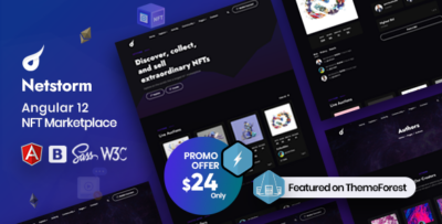 Netstorm - Angular 14 NFT Marketplace