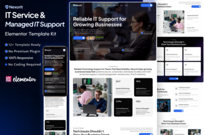 Nexorit - IT Services & Managed IT Support Elementor Template Kit