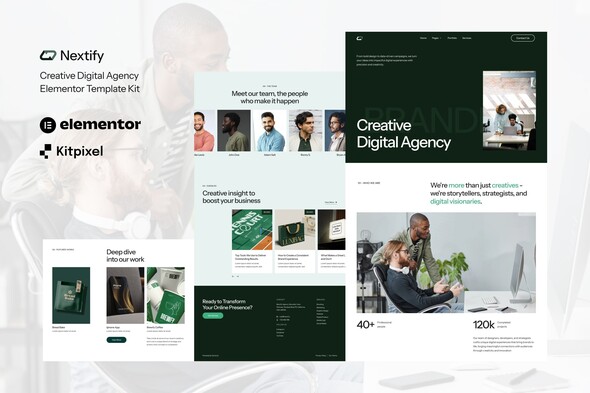 Nextify - Creative Digital Agency & Portfolio Elementor Template Kit Nextify - Creative Digital Agency & Portfolio Elementor Template Kit