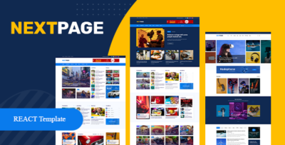 Nextpage React - Magazine & Newspaper Template