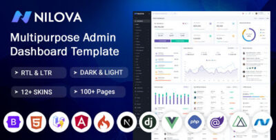 Nilova - Multipurpose Admin Dashboard Template