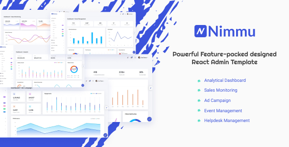 Nimmu - React + HTML + Dark Admin Template Nimmu - React + HTML + Dark Admin Template