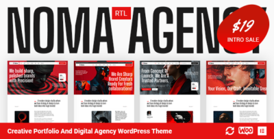Noma - Creative Portfolio And Digital Agency WordPress Theme