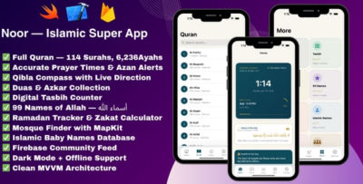 Noor - Islamic iOS App With Times and Quran