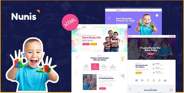 Nunis - Day Care & Kindergarten HTML Template Nunis - Day Care & Kindergarten HTML Template