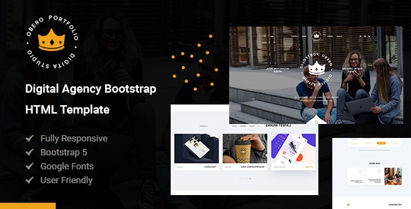 Obero - Digital Agency Bootstrap HTML Template Obero - Digital Agency Bootstrap HTML Template