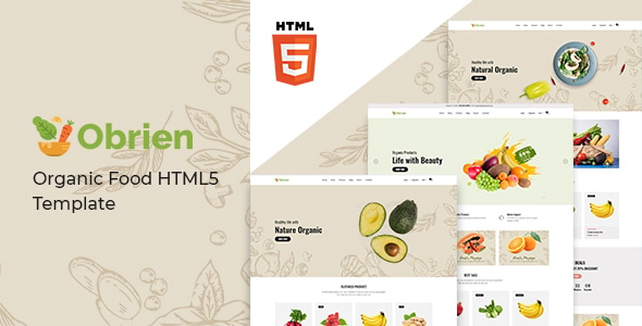 Obrien – Organic Food HTML5 Template Obrien – Organic Food HTML5 Template