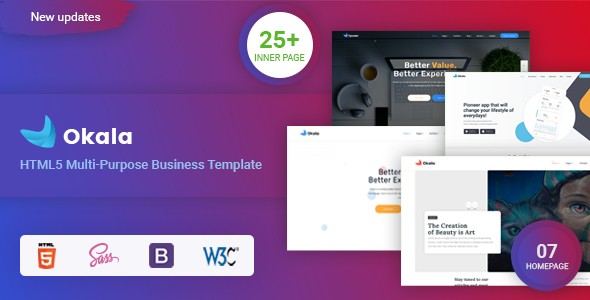 Okala- HTML5 Multi-Purpose Business Template Okala- HTML5 Multi-Purpose Business Template