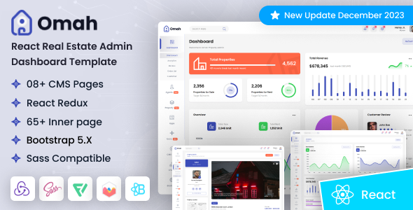 Omah - React Real Estate Admin Dashboard Template Omah - React Real Estate Admin Dashboard Template