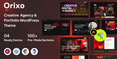 Orixo - Creative Agency & Portfolio WordPress Theme