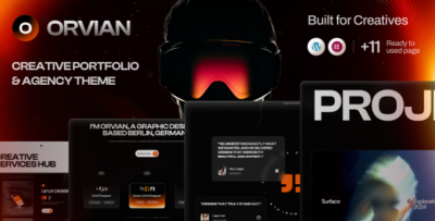 Orvian - Portfolio & Creative Agency WordPress Theme