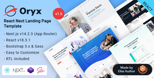 Oryx - React Nextjs 14+ Multipurpose Landing Page Template Oryx - React Nextjs 14+ Multipurpose Landing Page Template