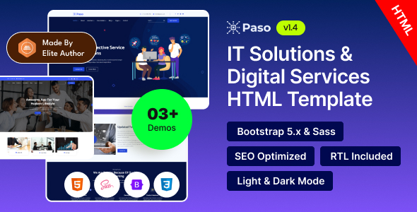 Paso - IT Solutions & Digital Services Bootstrap 5 Template Paso - IT Solutions & Digital Services Bootstrap 5 Template
