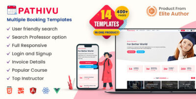 Pathivu - Appointment Booking & Reservation Management Template (React & HTML)