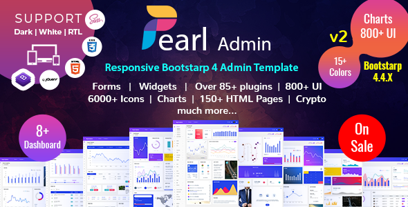 Pearl - Responsive Admin & Dashboard Template WebApp Pearl - Responsive Admin & Dashboard Template WebApp