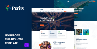 Perits - Non Profit Charity HTML Template
