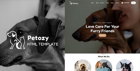 Petozy - Pet Care & Veterinary Template Petozy - Pet Care & Veterinary Template