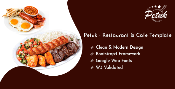 Petuk - Restaurant & Cafe Template Petuk - Restaurant & Cafe Template