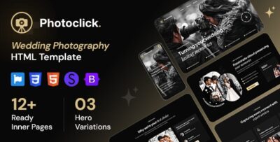 Photoclick - Wedding Photography HTML Template