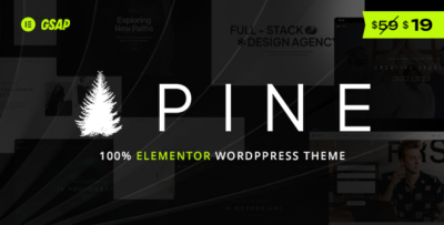 Pine - Elementor Creative Agency & Portfolio WordPress Theme